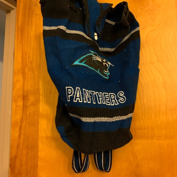 Carolina Panthers Knit Book bag. - Picture 1 of 1